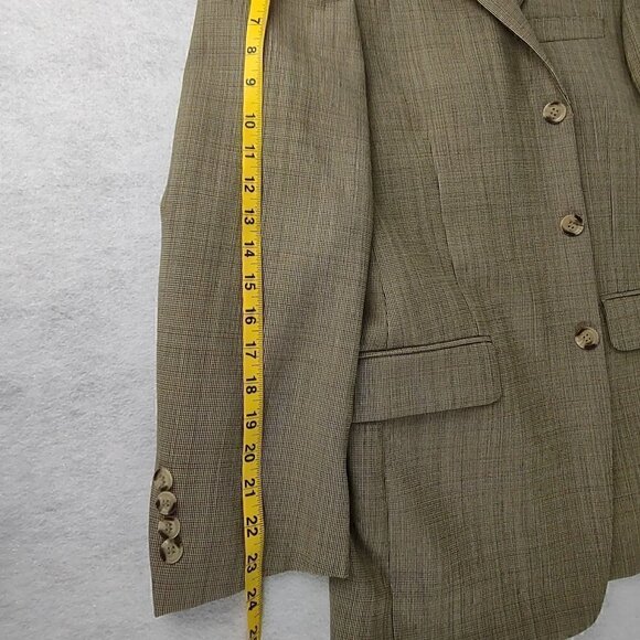 OLEG CASSINI Mens Tan/Brown Blazer Size 39S - Picture 7 of 12